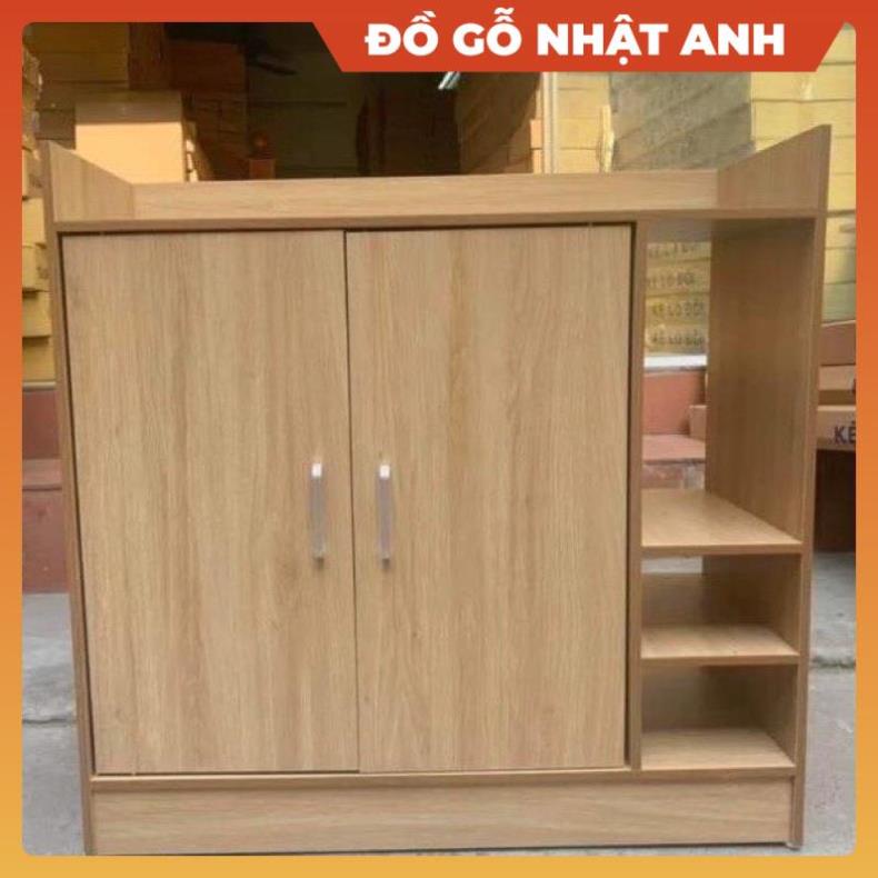 Tủ kệ giá để giày thông minh 2 cánh gỗ MDF trang trí phòng ngủ khách gia đình, Đồ gỗ nội thất NHẬT ANH cao cấp