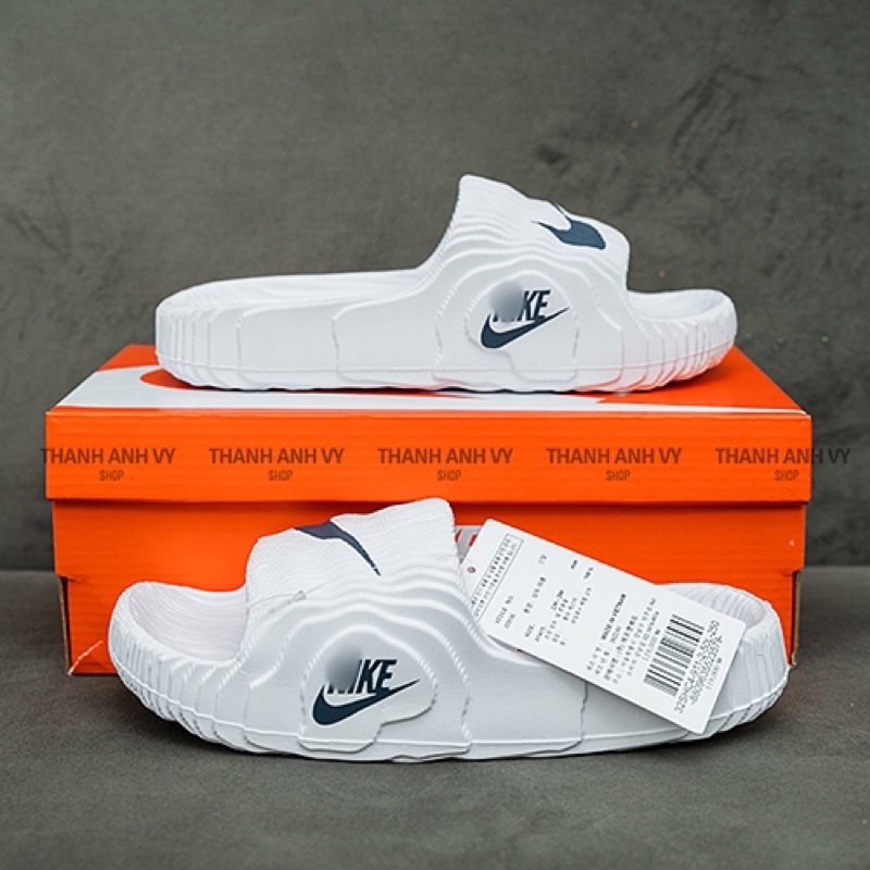 Dép Nikee đúc nguyên khối siêu nhẹ, dép unisex quai ngang đẹp dáng thể thao chống nước full box