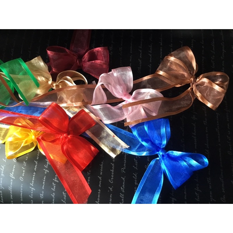 Ruy băng voan viền bản rộng 25mm dùng thắt nơ, gói qùa tặng
