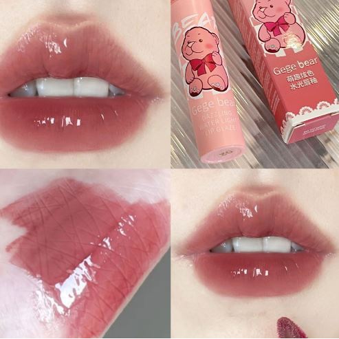Son bóng GEGE BEAR Dazzling Water Light Lip Glaze gấu dễ thương