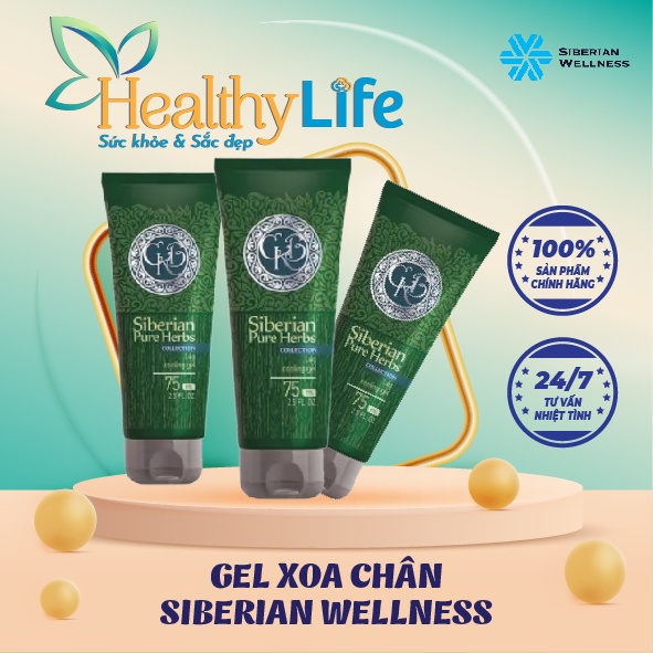 [ Siberian HCM ] Gel xoa chân Siberian Wellness - Giảm phù nề và suy giãn tĩnh mạch đôi chân