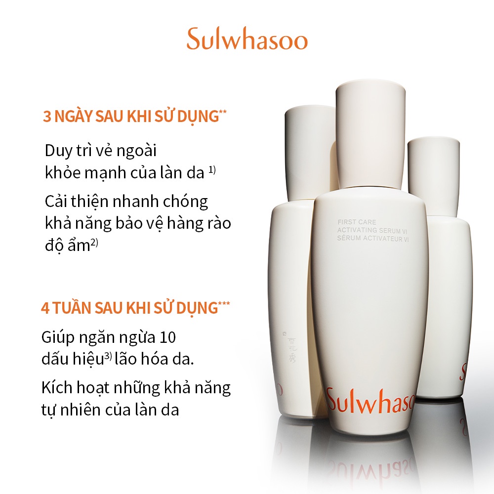 [Thế hệ 6] Tinh Chất Kích Hoạt Dưỡng Da Đầu Tiên, Kích Hoạt Da Căng Mướt - Sulwhasoo First Care Activating Serum VI 60ML