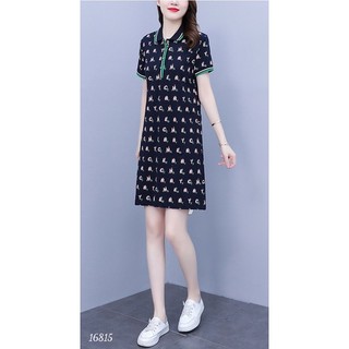 Đầm polo bigsize full chữ 16815