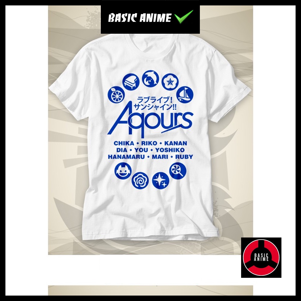 Áo Thun Love Live - Aqours mẫu mới cực chât  giá rẻ độc đẹp