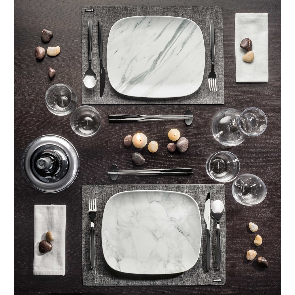 Miếng Lót Bàn Ăn Guzzini Fabric Reversible Placemat Tiffany 43x30cm - Chất Liệu PU Bền Đẹp, Sử Dụng Được 2 Mặt &amp; Dễ Dàng