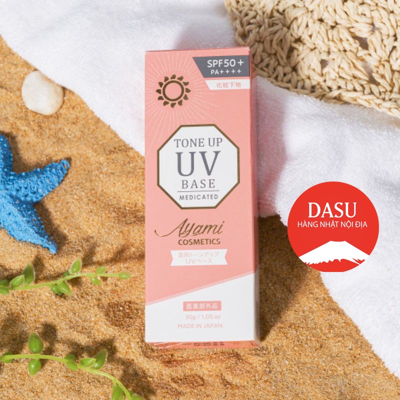 Bộ kem Ayami Cosmetics Tone Up UV Base Spf 50++++ 30g,sửa rữa măt,tẩy trang,tẩy tế bào chết