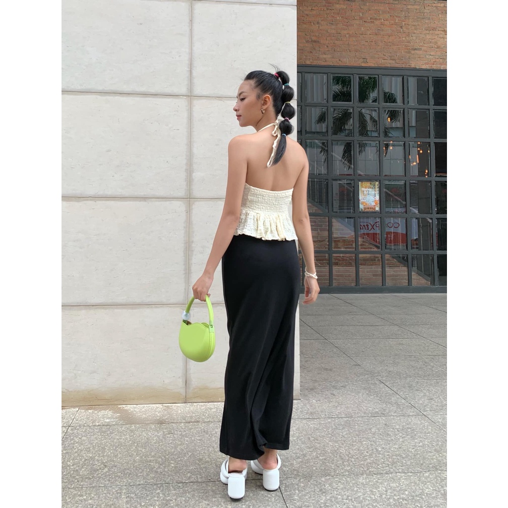 Musi Skirt - Chân váy đen ôm hot trend freesize eo dưới 72cm