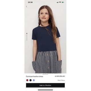 Đầm bé gái Mango auth vợt sale