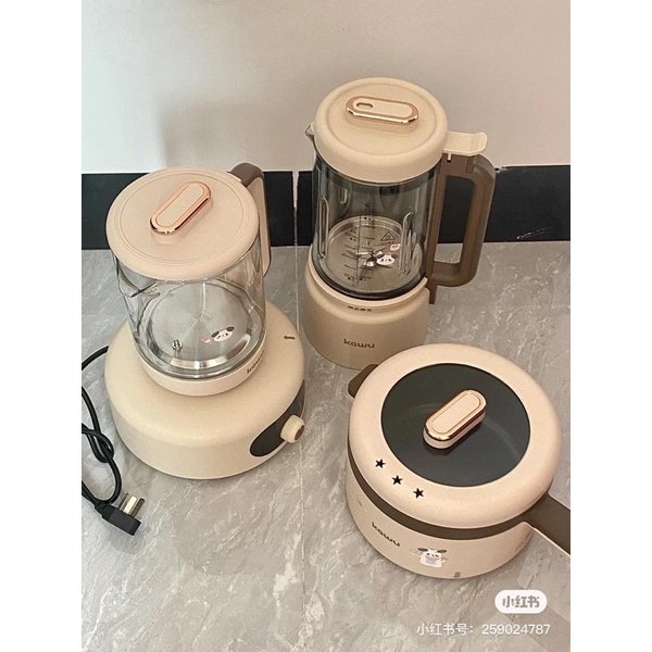 CHÍNH HÃNG- MẪU MỚI NHẤT- 3in1 Bộ nồi , máy sữa hạt, nồi đa năng, ấm đun nước Kawu - Bảo hành 6 tháng