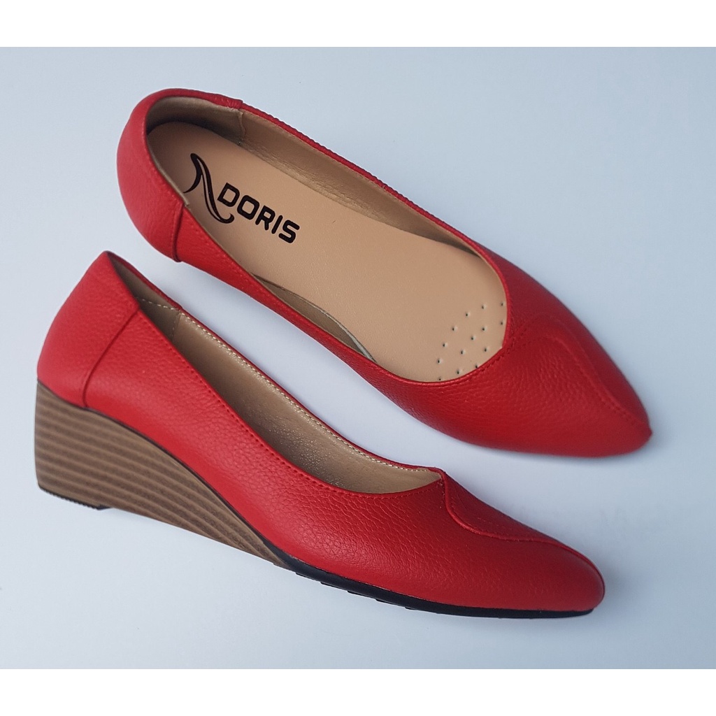 Giày búp bê nữ đế xuồng 5cm da thật mũi nhọn 502- FORM NHỎ - CÓ BẢO HÀNH.