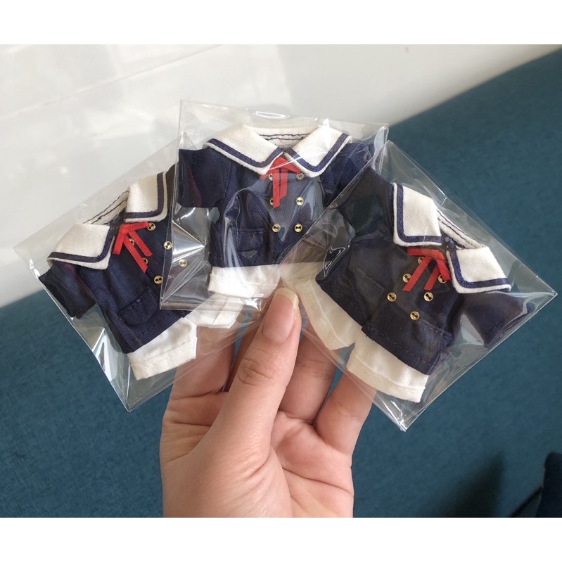 Set bộ đồng phục học sinh cho búp bê ob11, nendoll