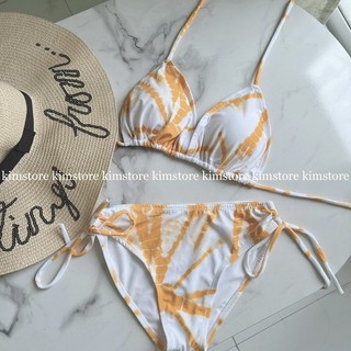 Bikini basic loang màu vàng sexy siêu sang chảnh