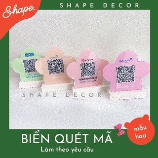 Biển stk qr hình hoa