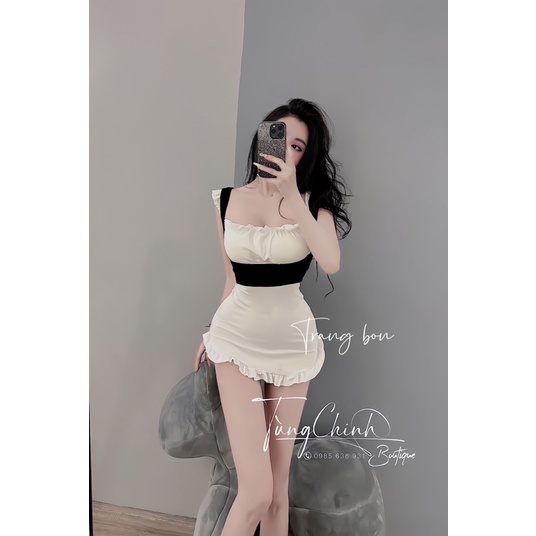 Body Cottong Trắng Kèm Yếm TB