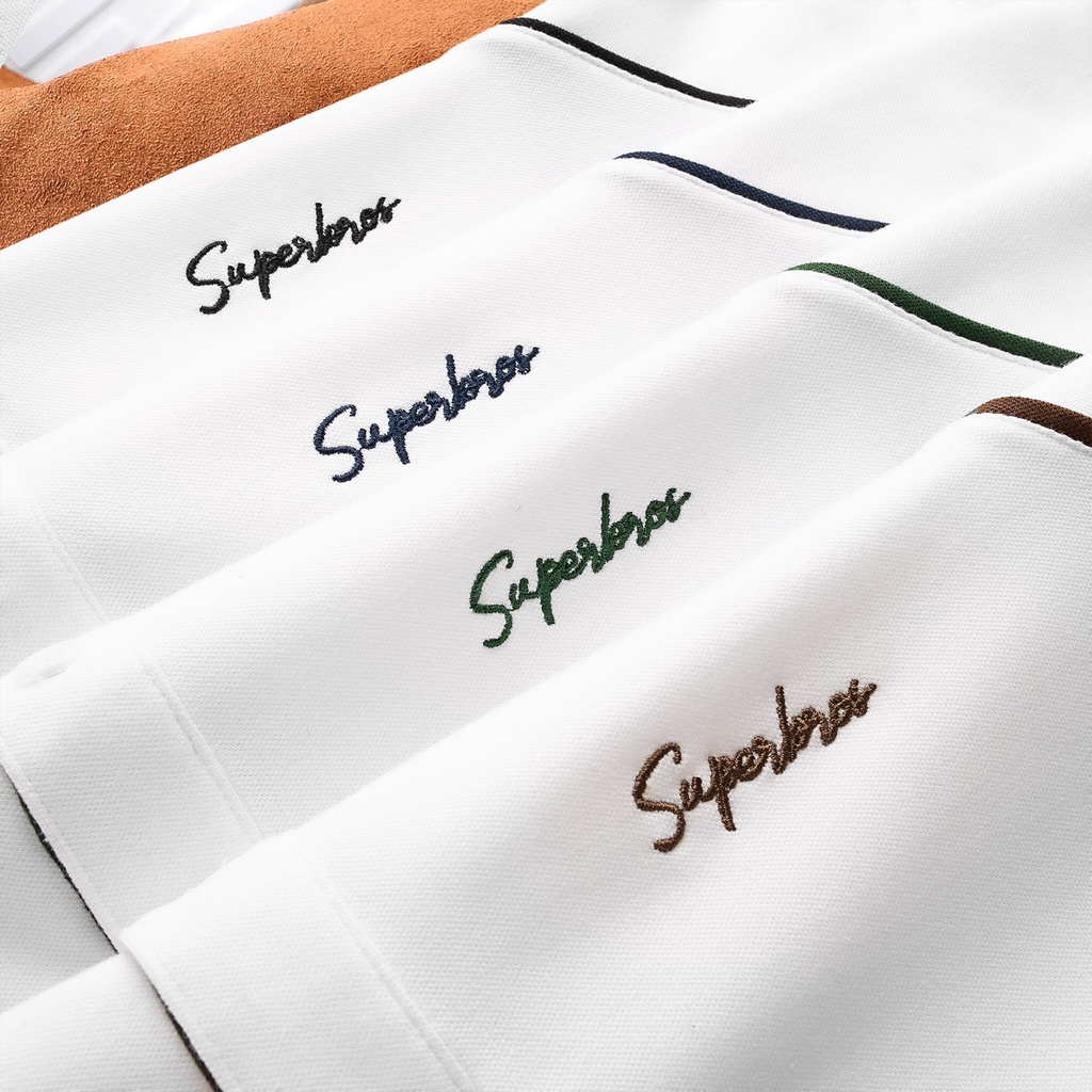 Áo thun polo phối viền