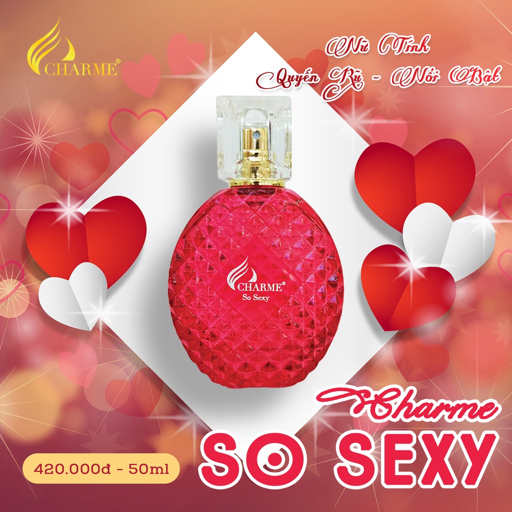 Nước hoa nữ thơm lâu Charme So Sexy quyến rũ nổi bật lôi cuốn 50ml