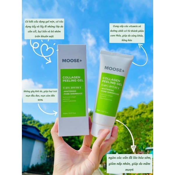 TẨY DA CHẾT  COLLAGEN HÀN QUỐC MOOSE+