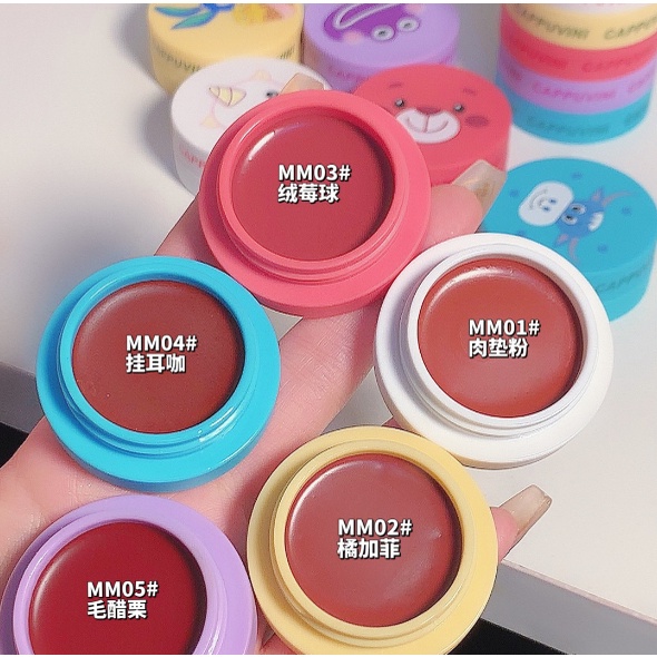 Son kem lì nhung mịn màu cam gạch đỏ hàng nội địa Cappuvini CP128