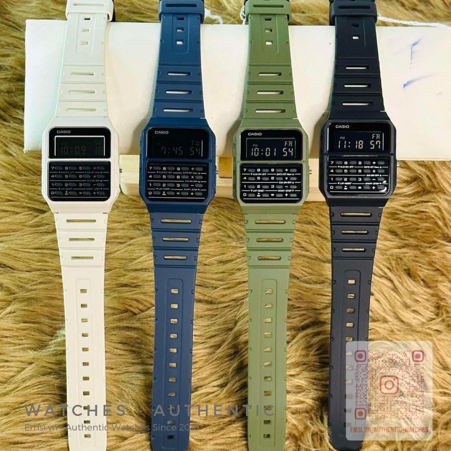 Đồng Hồ Nam/Nữ Casio CA-53W-1Z - Chính Hãng - Có Máy Tình - Tuổi Thọ Pin 5 Năm - Chống nước , bảo hành 12 tháng