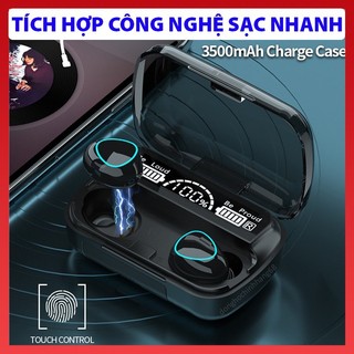Tai nghe Bluetooth M10 bản Pro, pin trâu 3000mah, chống nước, nút cảm ứng, chống ồn - Bh 1 tháng