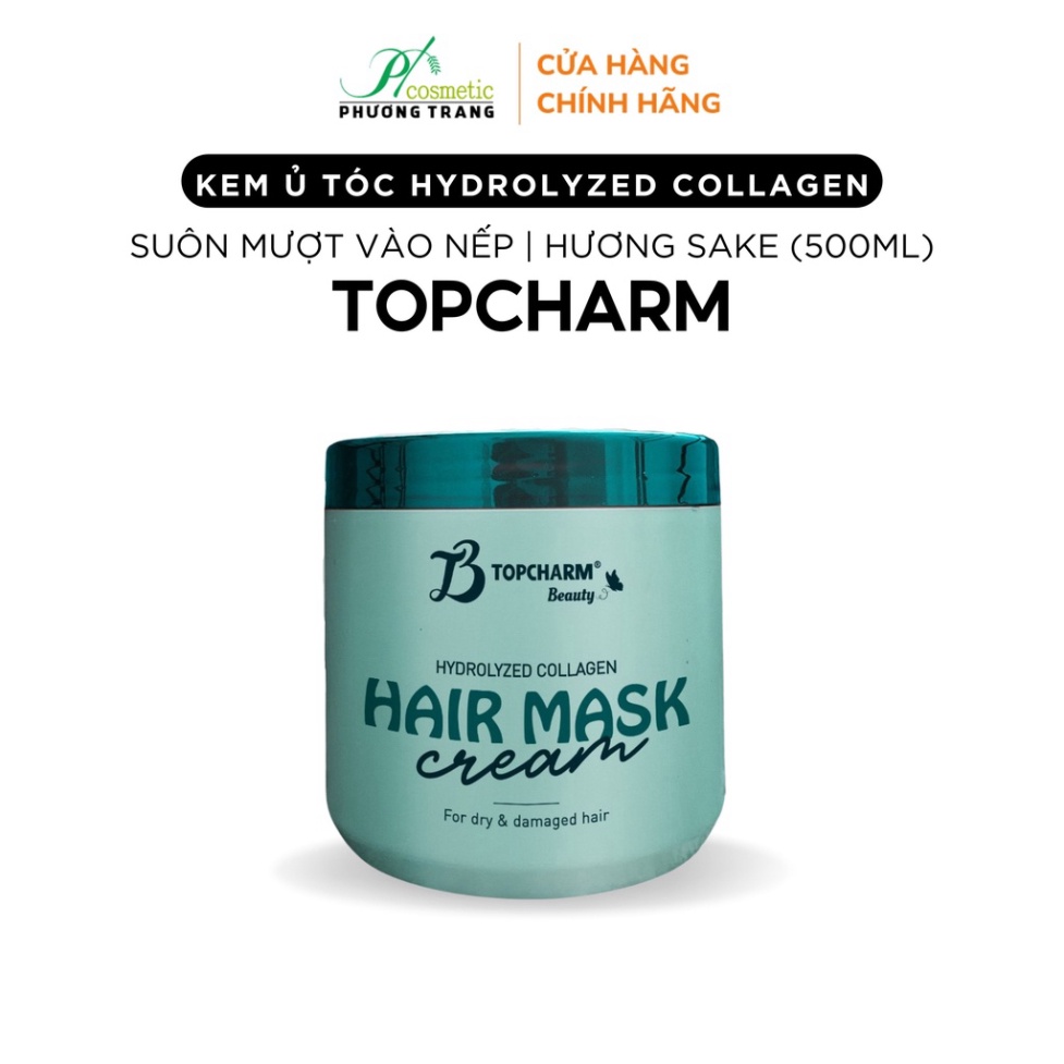 Kem Ủ Tóc TOPCHAMIS 500ml - Giúp Tóc Suông Mượt Vào Nếp Hương Sake