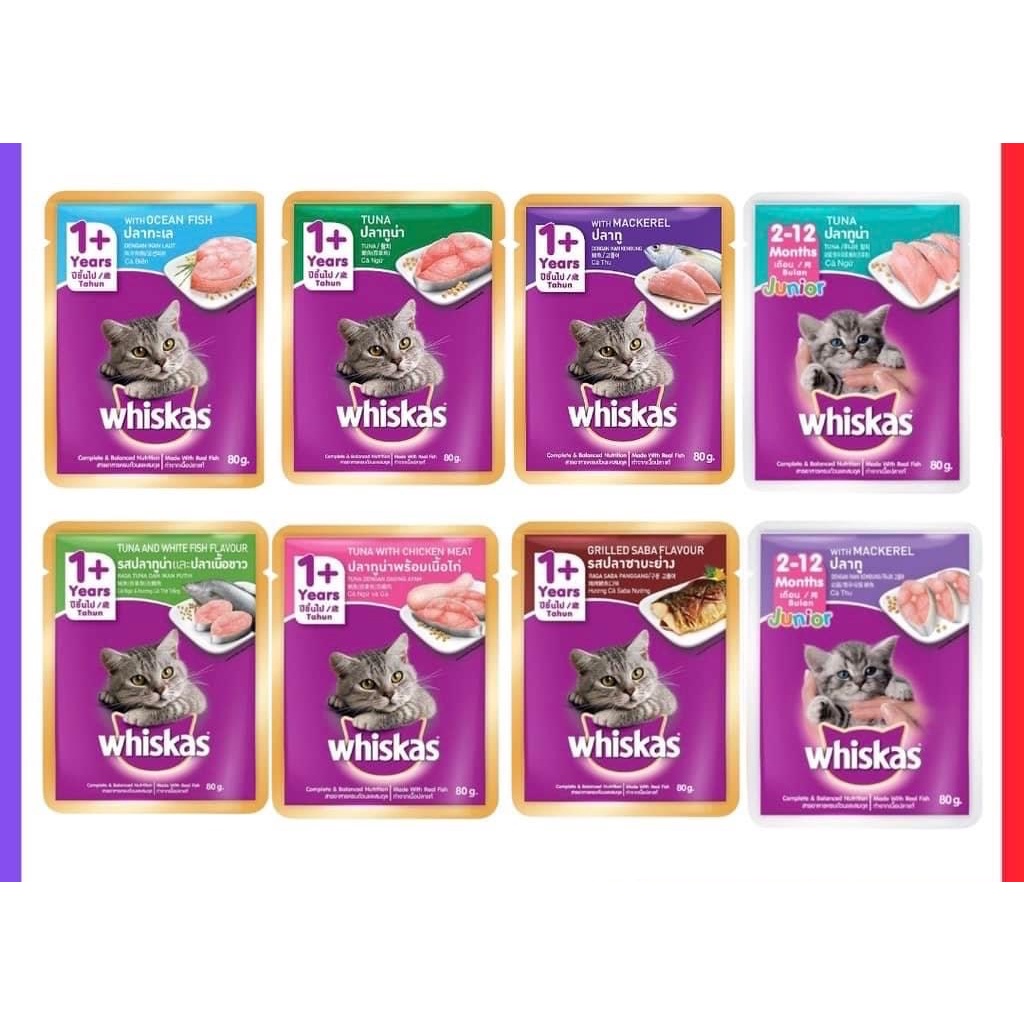 Pate whiskas cho mèo con, thức ăn mèo