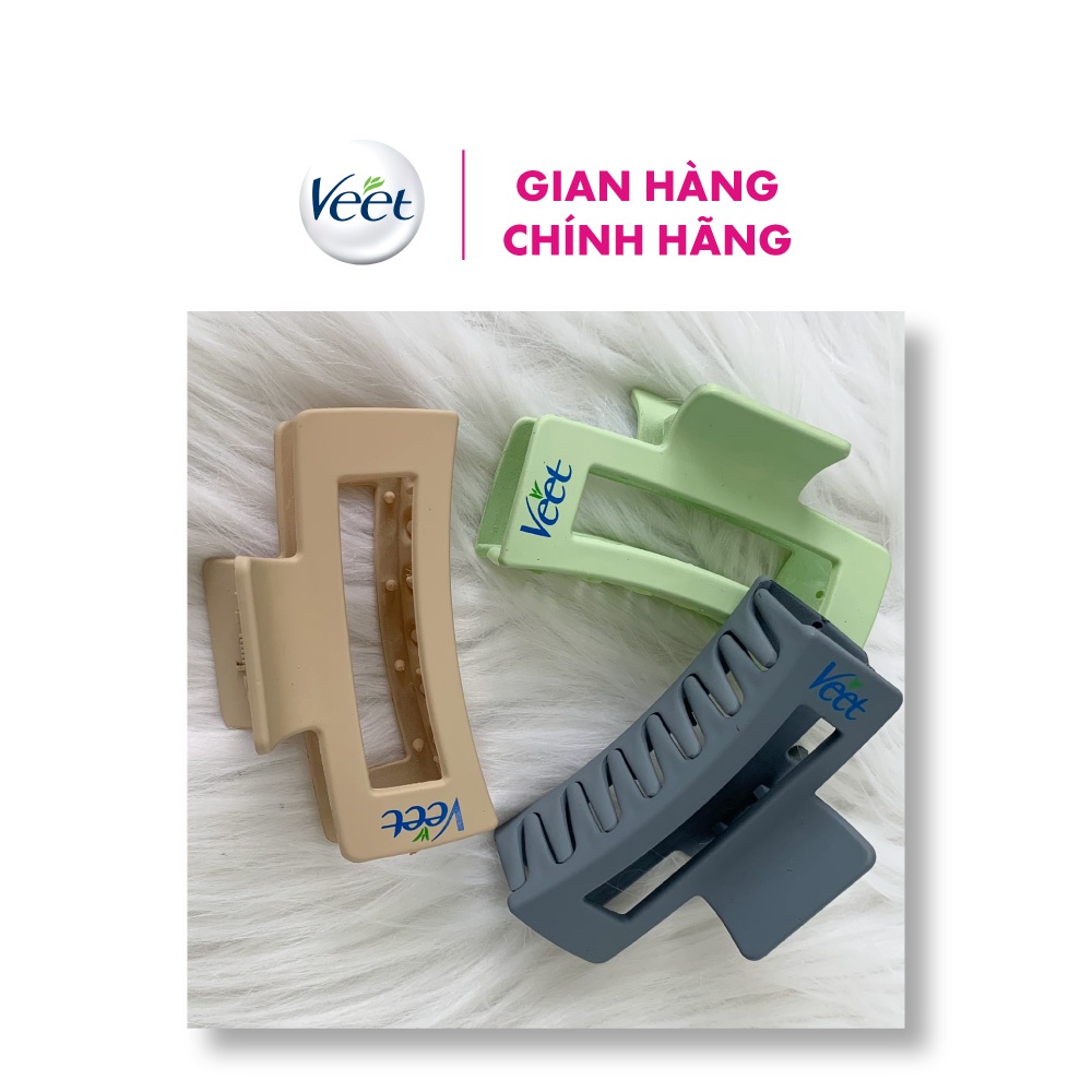 [Quà tặng không bán- Màu ngẫu nhiên] Kẹp tóc chữ nhật in logo Veet độc quyền