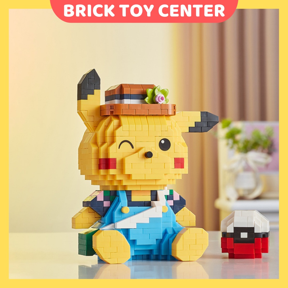 Đồ chơi lắp ráp Pikachu LP 210629-32 đồ chơi mô hình Pokemon tạo dáng trang phục dễ thương