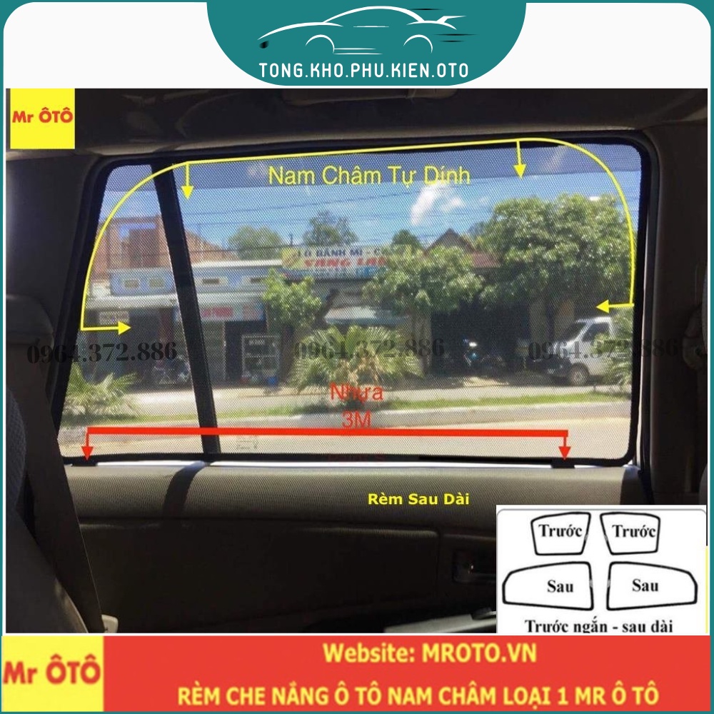 Rèm che nắng xe Mercedes GLC 200-250-300- Hàng Loại 1 Mr Ô Tô, vải dày, chống nắng tốt, dễ lắp đặt, vừa khít xe