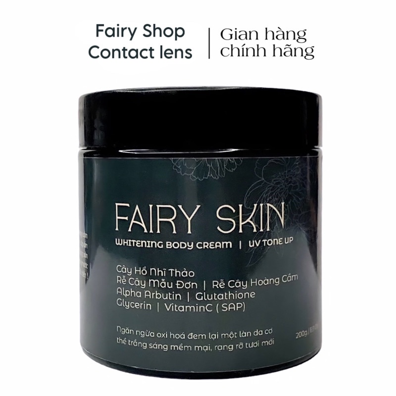 Kem Dưỡng Thể Trắng Da Ẩm Mịn Fairy Skin Whitening Body Cream Uv Tone Up BY FAIRY SHOP CONTACT LENS