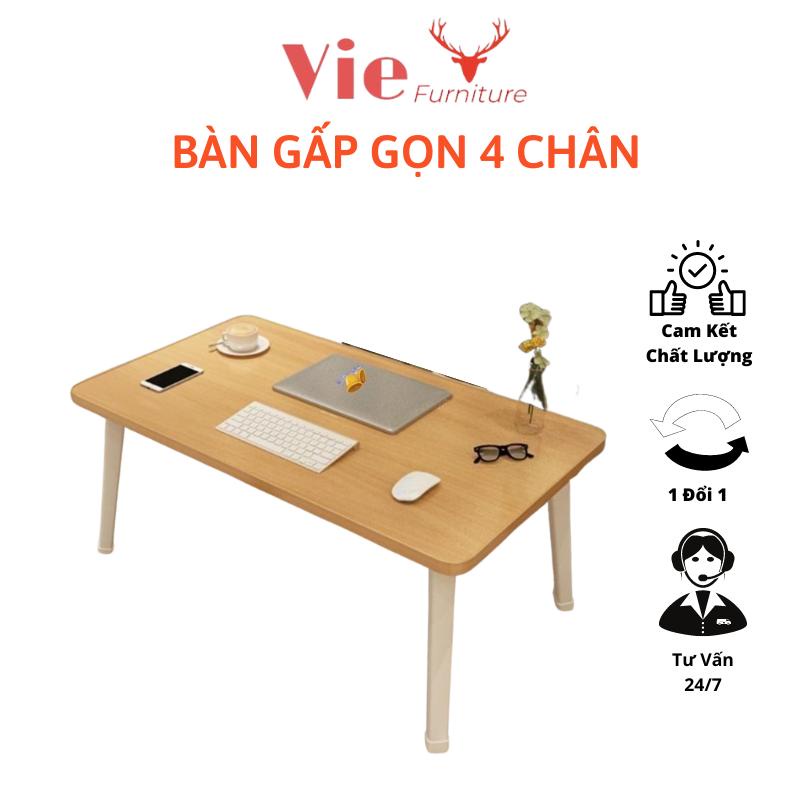 Bàn Ngồi Bệt 4 Chân Gấp Gọn VIE FURNITURE Bàn Ăn Gỗ MDF Cao Cấp