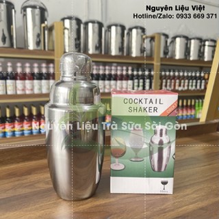 Bình Lắc Shaker Pha Chế Cafe Cocktail Chất Liệu Inox