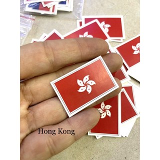 Decal chống nước hình cờ nước Hong Kong
