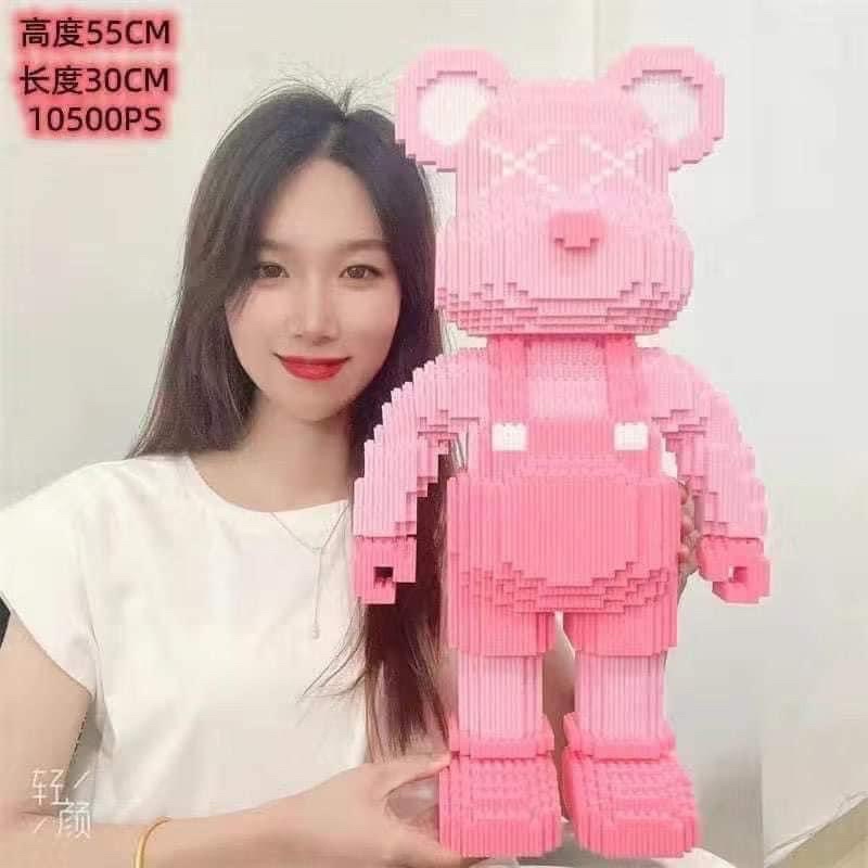 SẴN SET 2 LEGO BEARBRICK SIZE ĐẠI 35CM