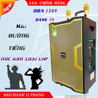 Loa kéo bluetooth và karaoke dba 1209, âm thanh vô cùng sống động, công suất 300w,lựa chọ tuyệt vời âm thanh đỉnh cao