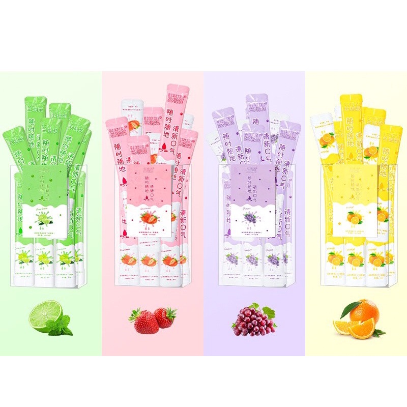 Nước súc miệng mini, bỏ túi hương trái cây tươi mát, phù hợp cho người chỉnh nha