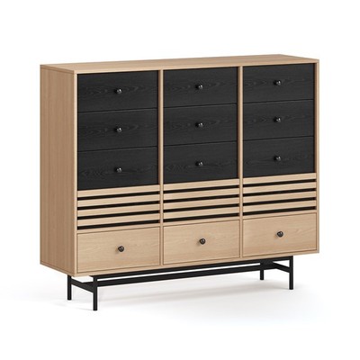 CHOCHU, Tủ lưu trữ, Tủ đựng đồ DRA_345, 140x40x118cm, tủ gỗ Scandi Home
