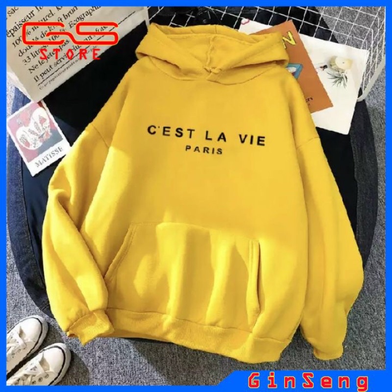 ÁO HOODIE NAM NỮ CEST LAVIA VẢI NỈ BÔNG