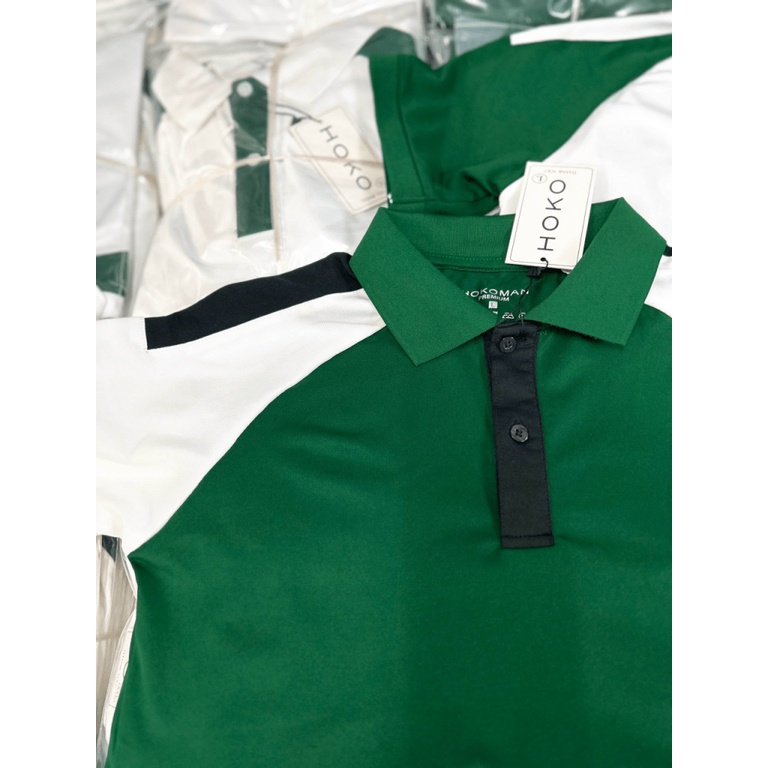 Áo Thun Nam Cao Cấp Cổ Bẻ Trơn Phối Màu Lịch Lãm Phong Cách Hàn Quốc NEW UNISEX