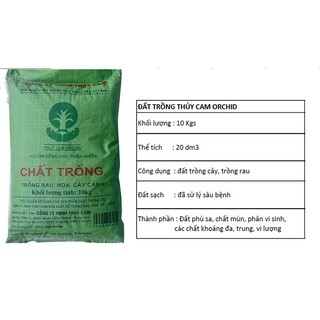 10kg Đất sạch dinh dưỡng trồng cây trồng rau ươm giống