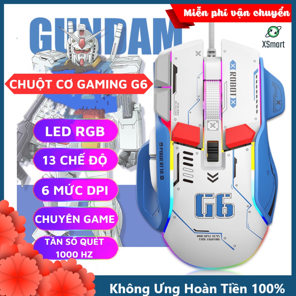 Chuột Cơ Chơi Game Máy Tính Có Dây G6 ESPORT GAMING Led Rgb 13 Chế Độ Thiết Kế Công Thái Học | BigBuy360 - bigbuy360.vn