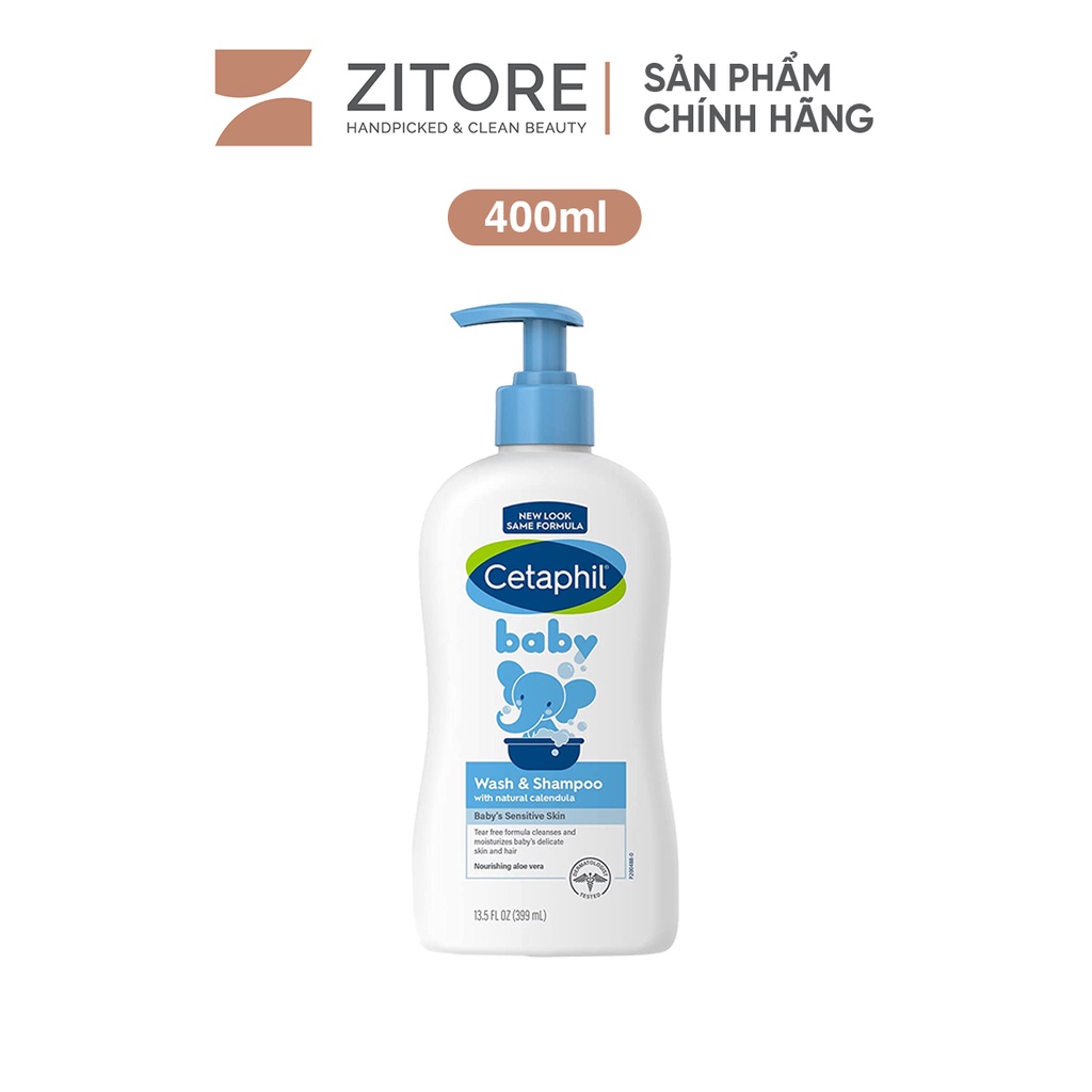  Sữa Tắm Gội CETAPHIL Dịu Nhẹ Cho Bé 400mL - Sản Phẩm Chính Hãng Tại Zitore