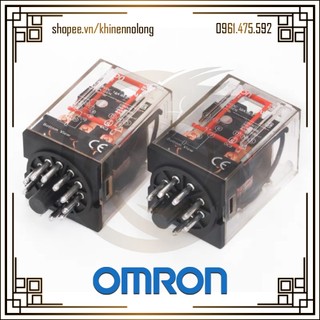 Rơ le trung gian chân tròn mk2p-i / mk3p-i + đế pf083a / pf113a