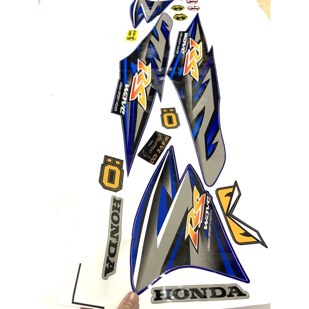 Tem Rời Wave A, RS 50cc-100cc 110cc Xanh Xám-Ảnh Thật