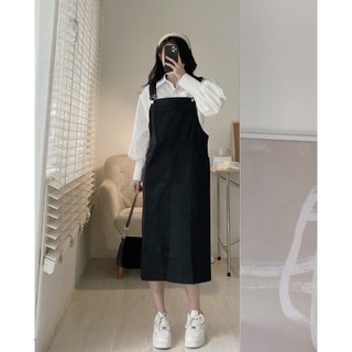 V024 Váy yếm chất kaki dày dặn AUDREY