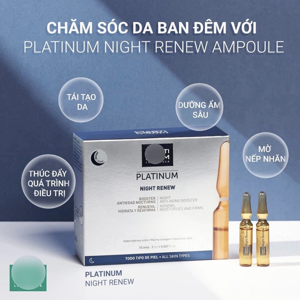Tinh Chất Cô Đặc Giúp Dưỡng Ẩm Và Tái Tạo Da Ban Đêm Chứa AHA Mar.ti.Derm Platinum Night Renew