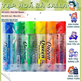 Lốc 12 chai hồ nước - keo dán Queen 30ml