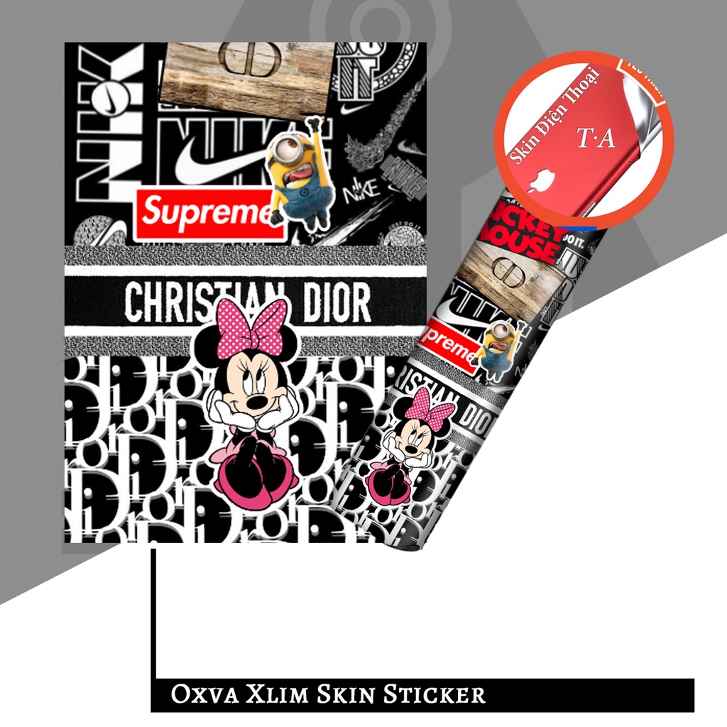 Miếng dán skin in hình Mickey dành cho xlim V1 / Xlim V2 / xlim SE / favostix / xtal pro / feelin in hình tự chọn
