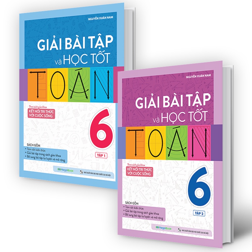 Sách Megabook - Combo Giải bài tập và học tốt Toán 6 (Theo Sách giáo khoa Kết nối tri thức với cuộc sống)