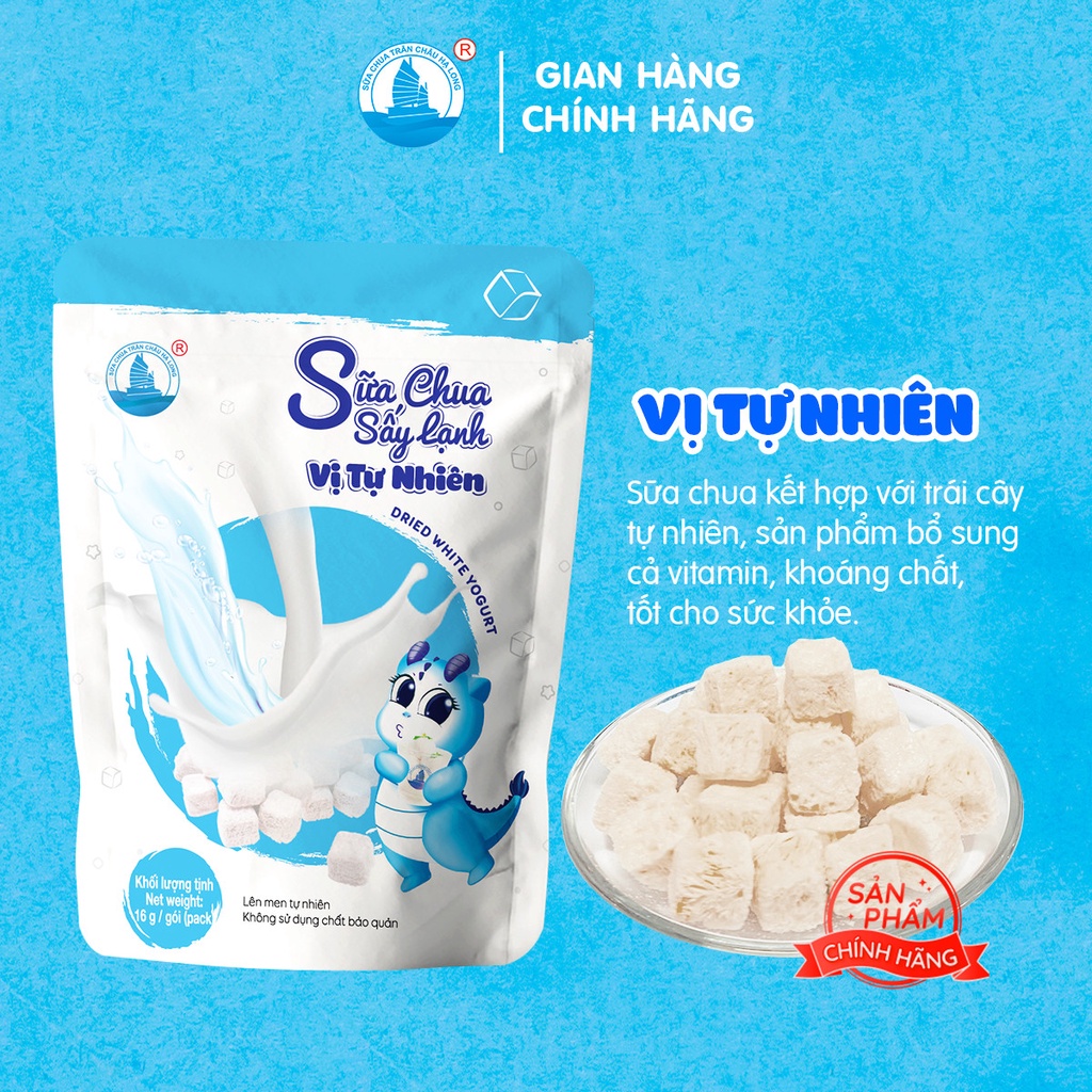 Combo 4 gói sữa chua sấy lạnh mỗi gói 16 gram - Sữa Chua Trân Châu Hạ Long